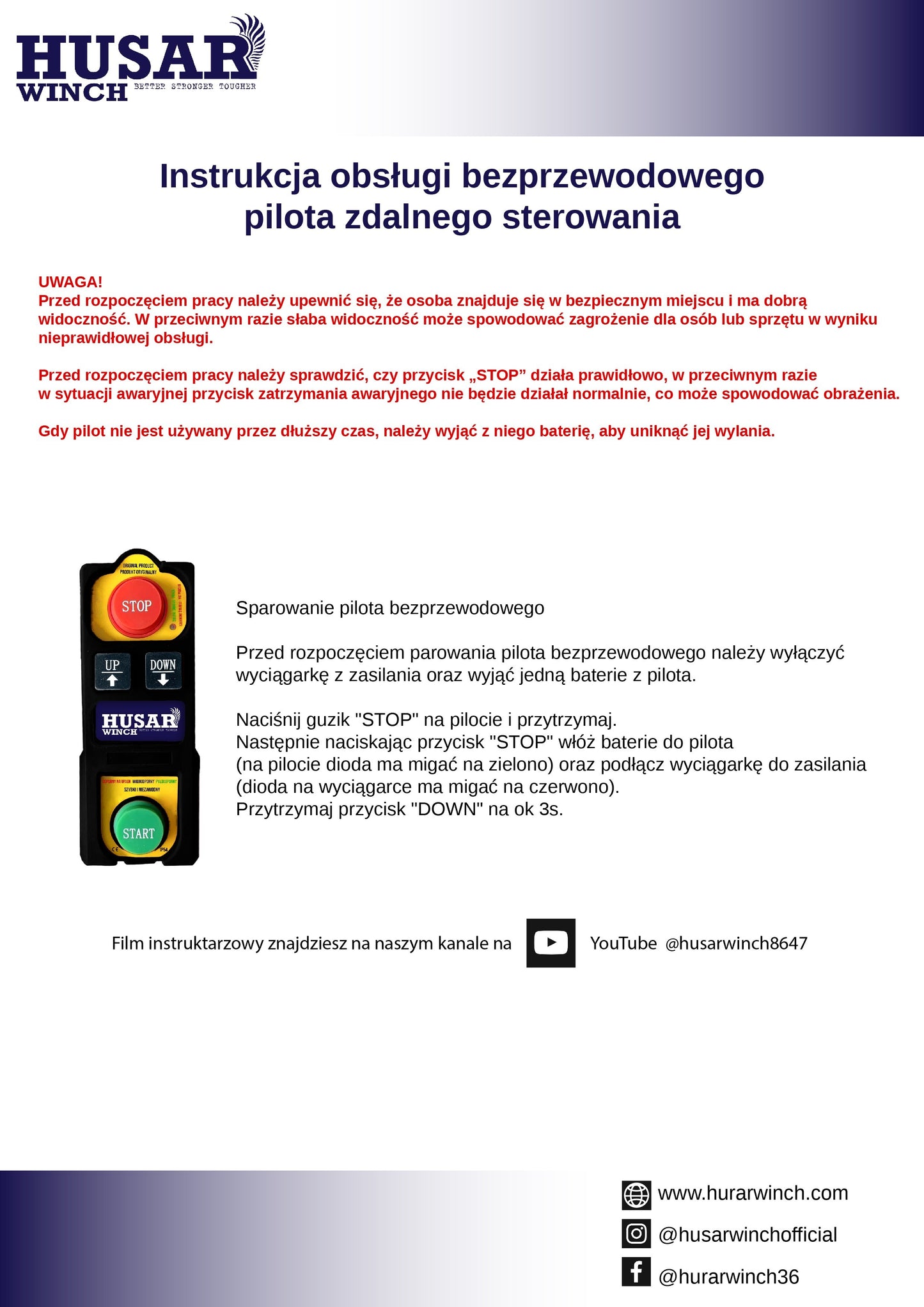 BST P 150/300 with wireless remote control