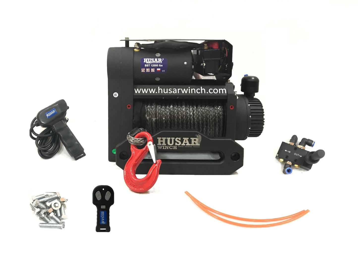 BST S 12000 Lbs Twin Motor Winch synthetic rope