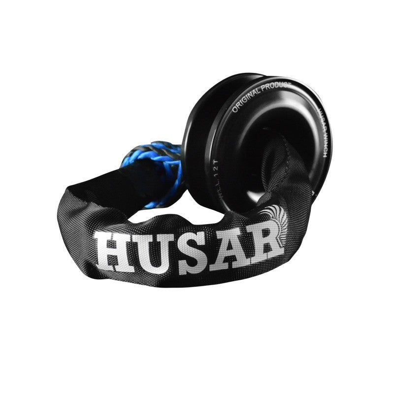 Soft synthetic shackle and recovery ring set