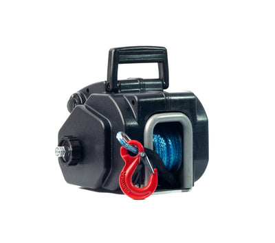 Portable winch syntethetic rope 6000lbs
