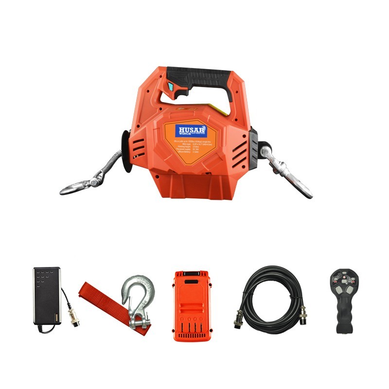 Portable battery winch 1000 lbs